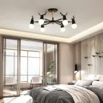 Люстра на штанге DEERCH D90 White