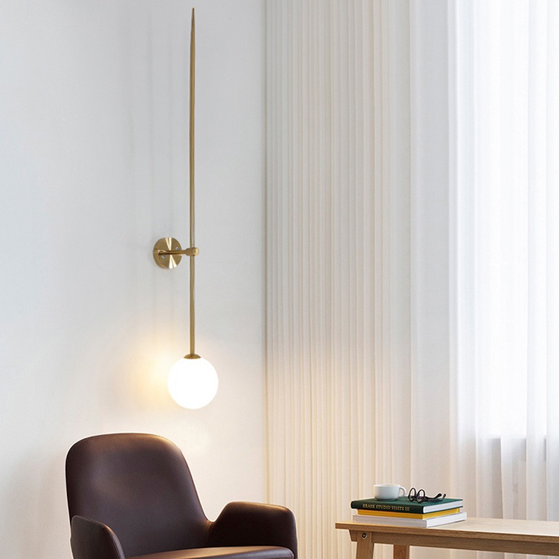 Настенный светильник LINES Ball 100 Gold от ImperiumLoft