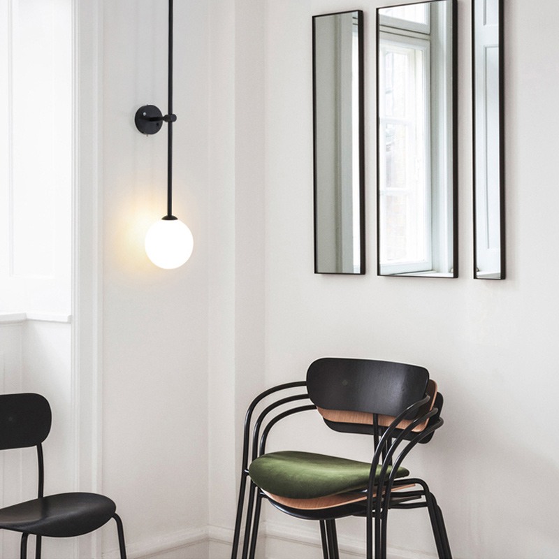 Настенный светильник LINES Ball 150 Black от ImperiumLoft