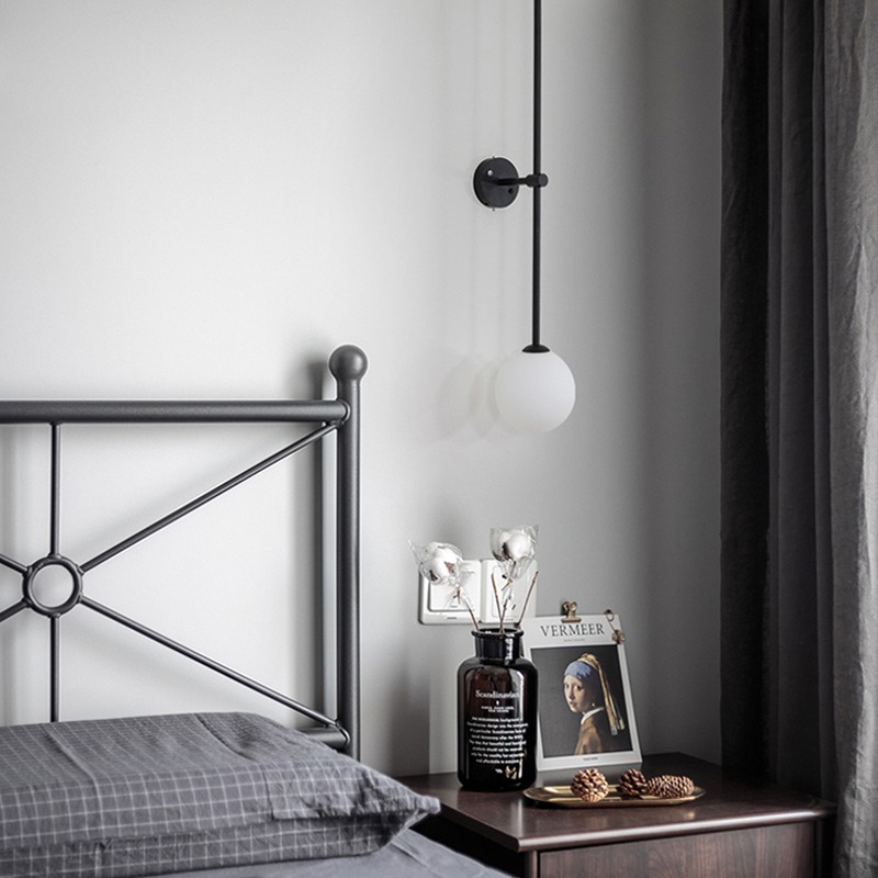 Настенный светильник LINES Ball 150 Black от ImperiumLoft