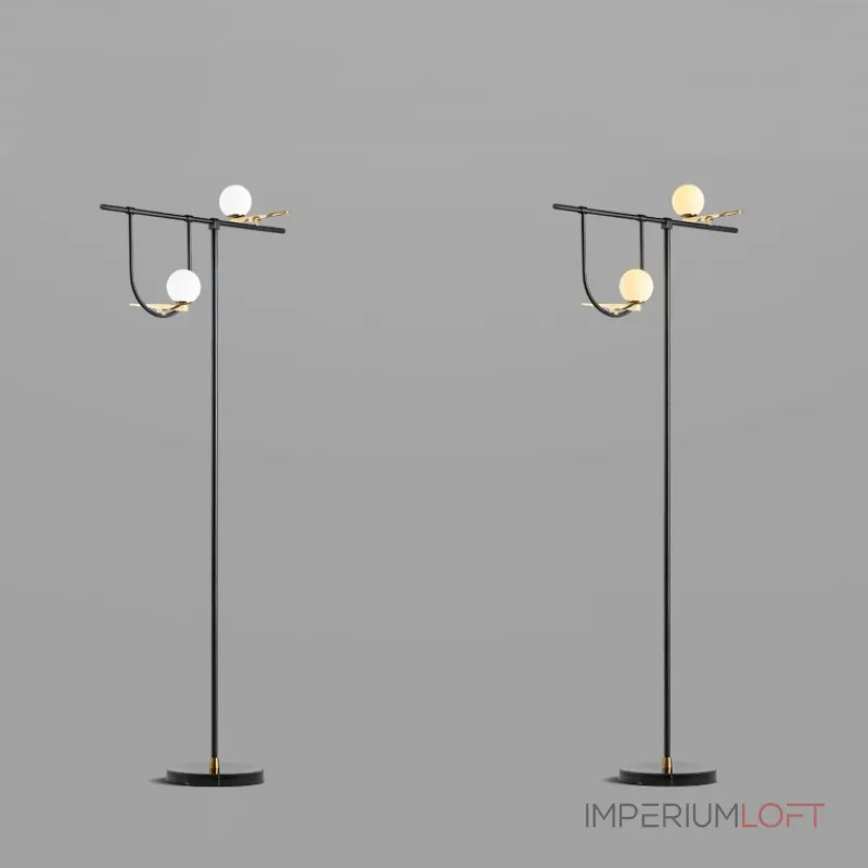 Напольный светильник BIRDS Черный от ImperiumLoft