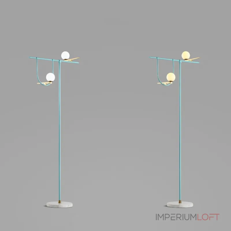 Напольный светильник BIRDS Черный от ImperiumLoft