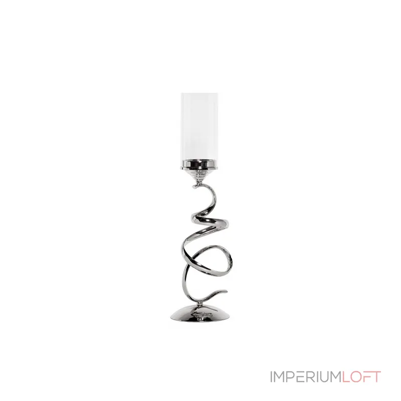 Подсвечник на металлической ножке (серебряный) 2K166208 от ImperiumLoft Подсвечник на металлической ножке (серебряный) 2K166208 от ImperiumLoft