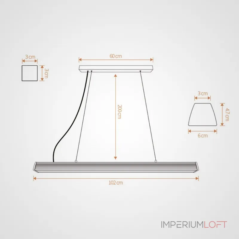 Подвесной светильник JORGEN от ImperiumLoft