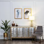 Кашпо металлическое на подставке (золото) 13RXFP3105M-GOLD от ImperiumLoft