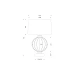 Настольная лампа золотая 22-86949 от ImperiumLoft