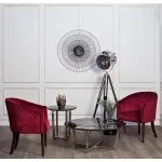 Столик журнальный черный (искусственный мрамор) 33FS-ET2029-BS от ImperiumLoft