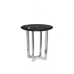 Столик журнальный черный (искусственный мрамор) 33FS-ET2029-BS от ImperiumLoft