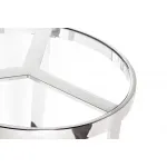 Столик журнальный с прозрачным стеклом (цвет хром) 47ED-ET031 от ImperiumLoft