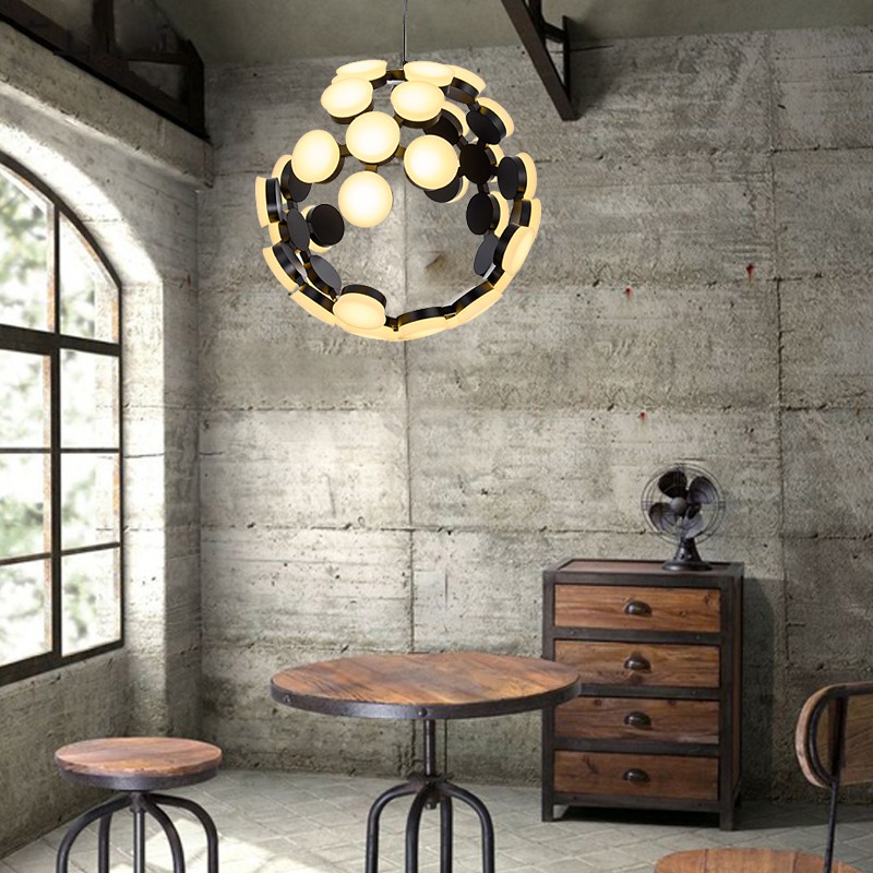 Подвесная люстра LUNA Черный от ImperiumLoft