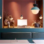 Подвесной светильник POMPON Черный - Голубой от ImperiumLoft