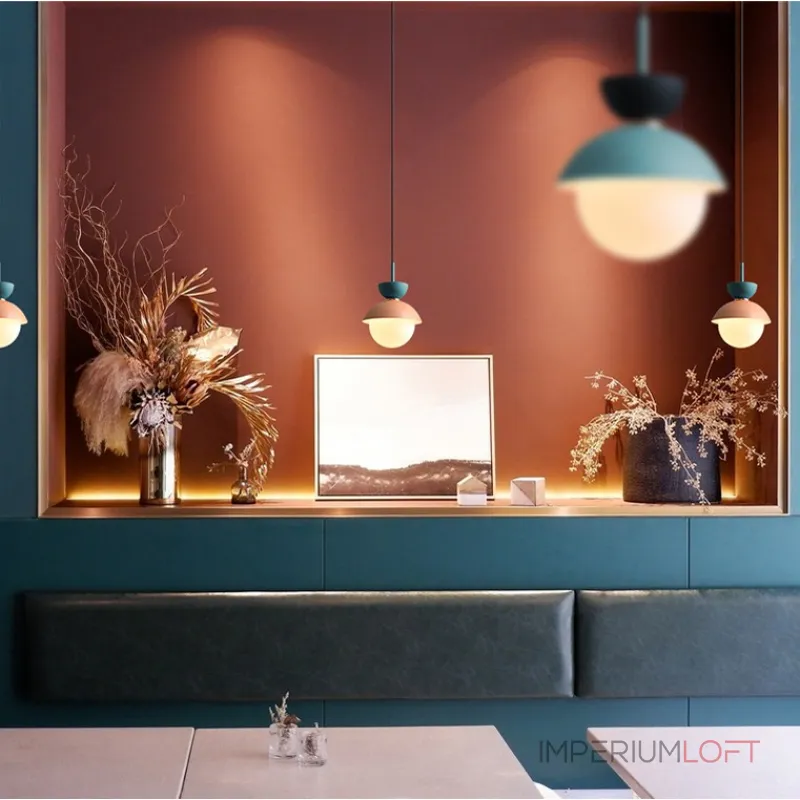 Подвесной светильник POMPON Черный - Голубой от ImperiumLoft Подвесной светильник POMPON Черный - Голубой от ImperiumLoft