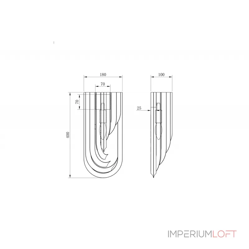 Бра стеклянное K2KR116-1 от ImperiumLOFT от ImperiumLoft Бра стеклянное K2KR116-1 от ImperiumLOFT от ImperiumLoft