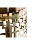 Журнальный стол круглый золотой 13RXFS5080L-GOLD от ImperiumLoft