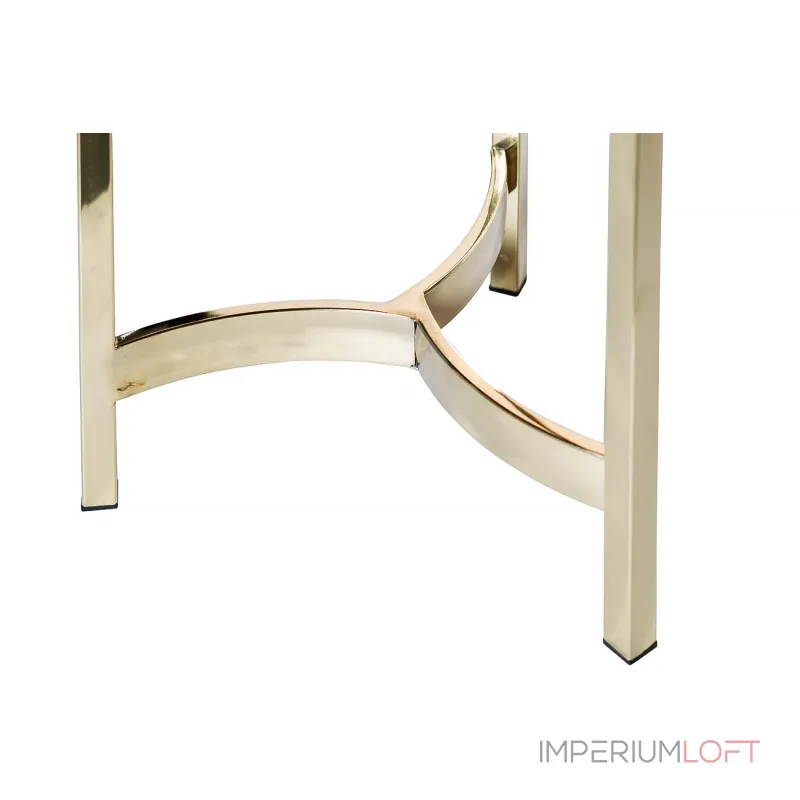 Журнальный стол круглый золотой 13RXFS5080L-GOLD от ImperiumLoft