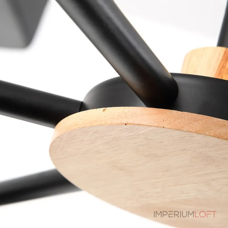 Люстра на штанге GEOMETRIC CH 3 черная