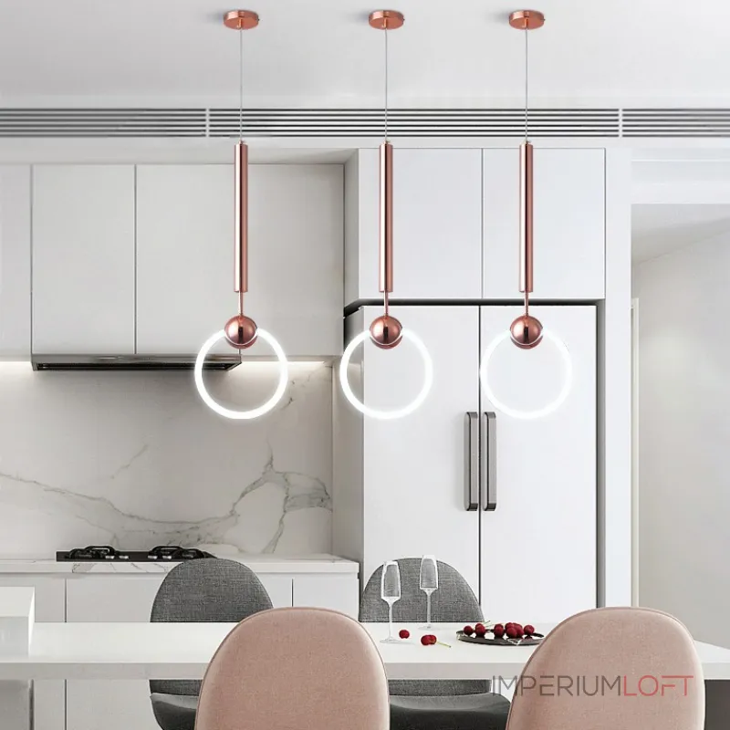 Подвесной светильник RING M D25 Розовое золото от ImperiumLoft