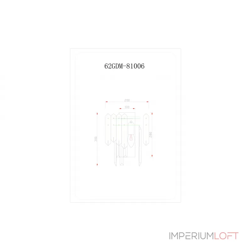 Бра с кристаллами (золото) 62GDM-81006 от ImperiumLoft Бра с кристаллами (золото) 62GDM-81006 от ImperiumLoft