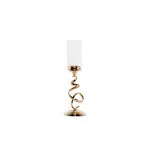 Подсвечник на металлической ножке (золотой) 2K166207G от ImperiumLoft