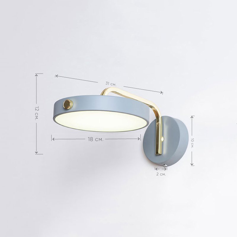 Бра настенное TAVIS WALL Голубой от ImperiumLoft