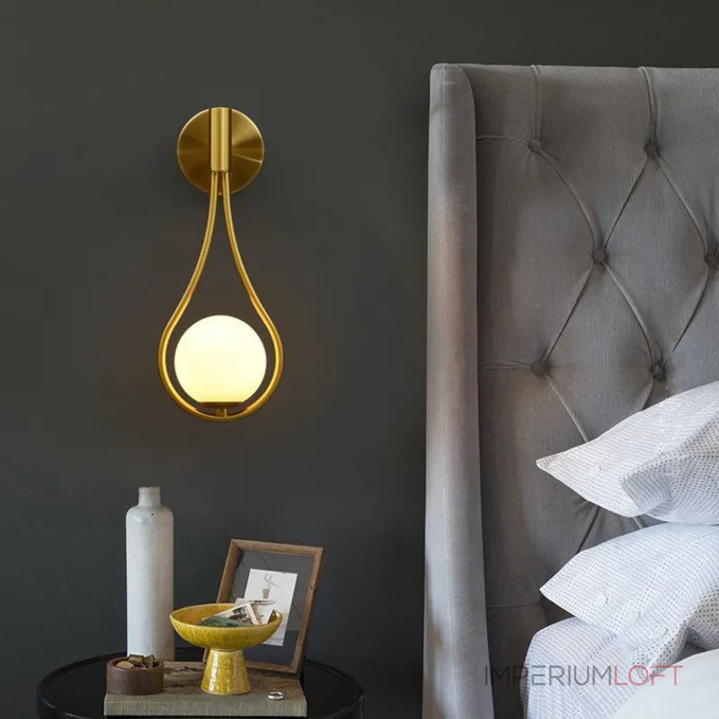 Настенное бра HOOP DROP WALL Black от ImperiumLoft