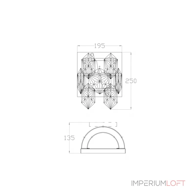 Бра 20MB3273-2 от ImperiumLOFT от ImperiumLoft