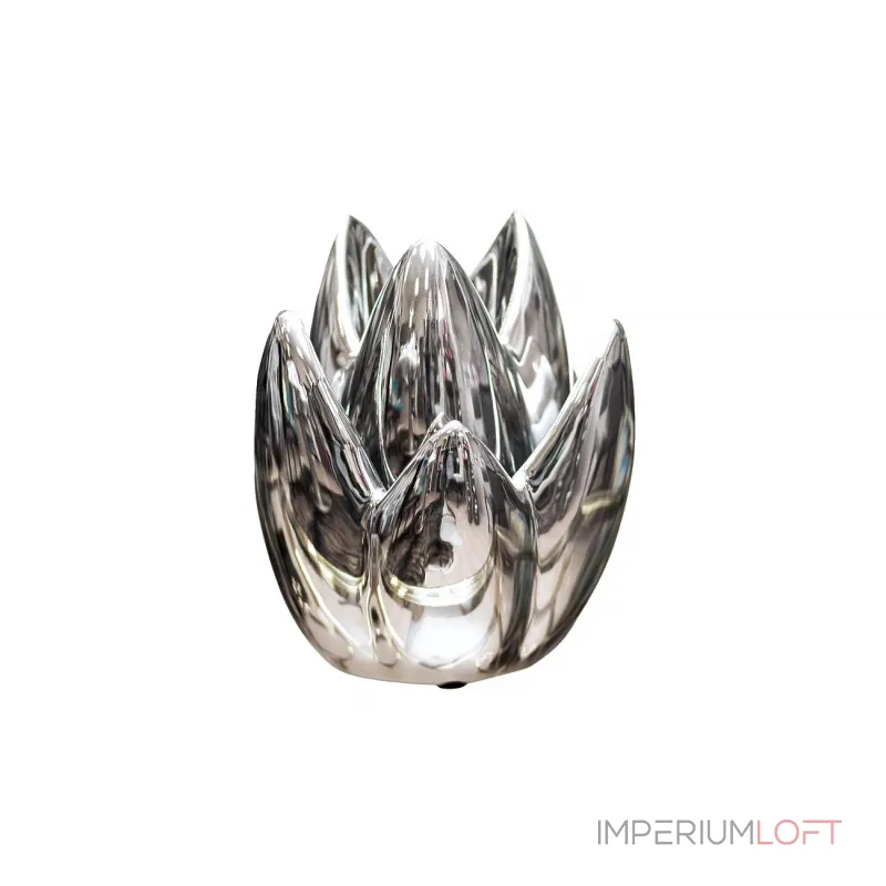 Подсвечник керамический серебристый 10K8152A от ImperiumLoft Подсвечник керамический серебристый 10K8152A от ImperiumLoft