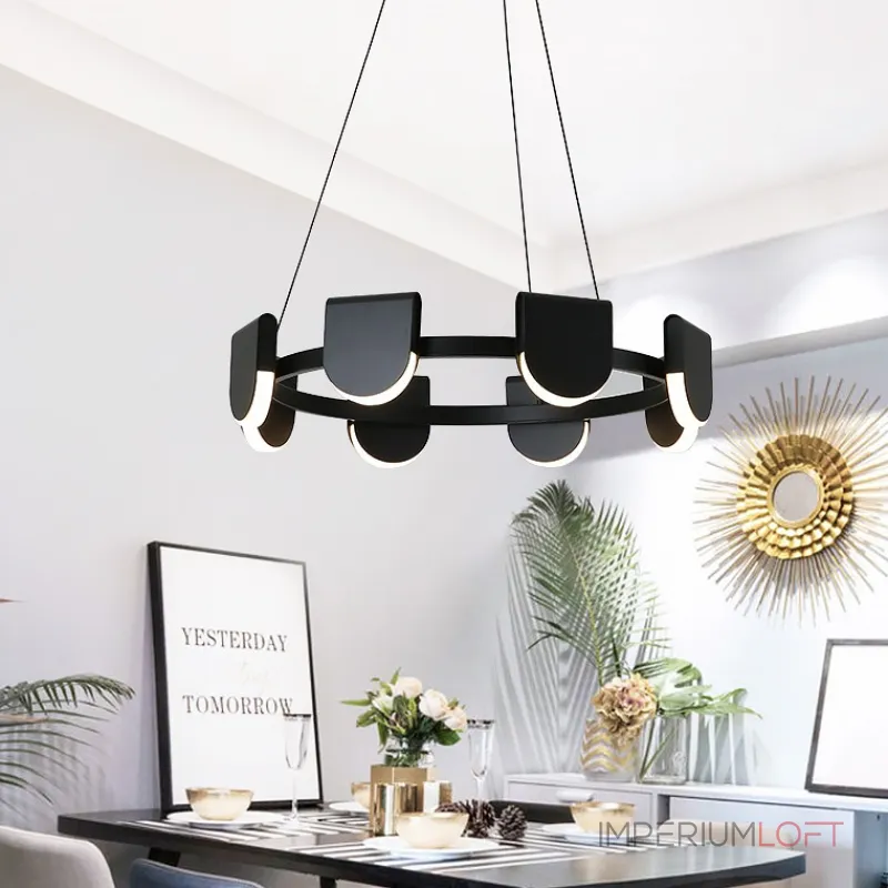 Подвесная люстра CANTO 8 D59 Black от ImperiumLoft Подвесная люстра CANTO 8 D59 Black от ImperiumLoft