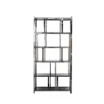 Стеллаж с черным стеклом 13RXSH3052-SILVER от ImperiumLoft