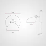 Настенное бра ONDER Black Switch от ImperiumLoft