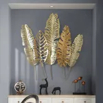 Дизайнерский настенный декор листья LaLume-KKK00136 от ImperiumLoft