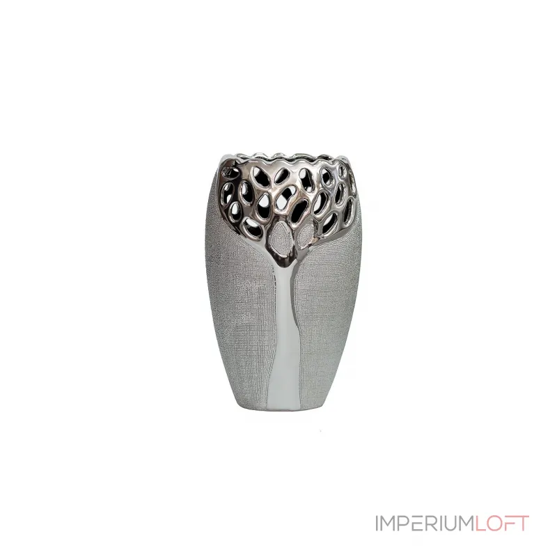 Ваза керамическая серебряная 18H2373M-9 от ImperiumLoft Ваза керамическая серебряная 18H2373M-9 от ImperiumLoft