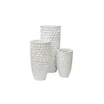 Кашпо жемчужно-белое ZS-C785-19 от ImperiumLoft