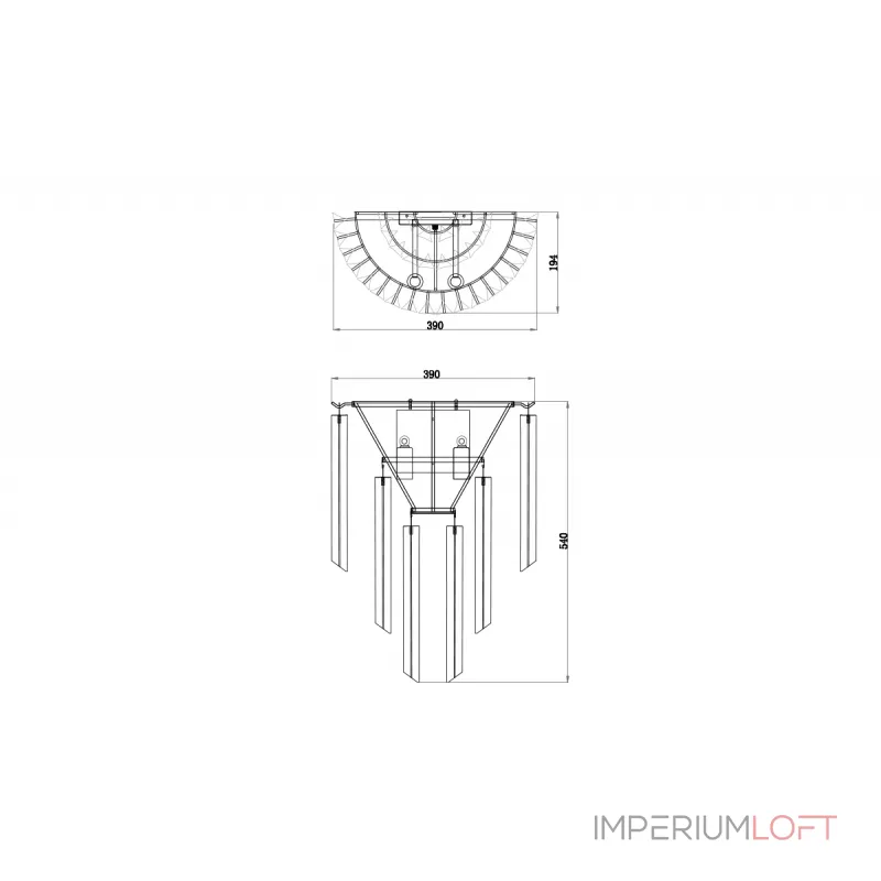 Бра стеклянное 20MB3399-2 от ImperiumLOFT от ImperiumLoft