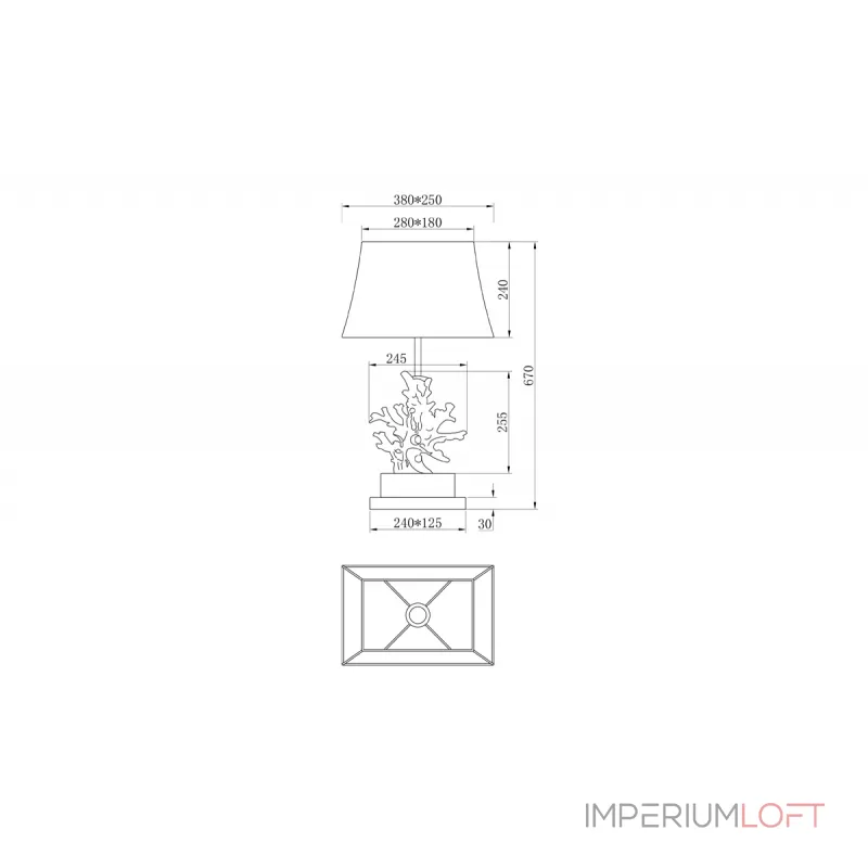 Лампа настольная K2BT-1004 от ImperiumLoft