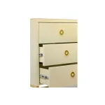 Комод со стеклянной столешницей бежевый KFG005E7 от ImperiumLoft