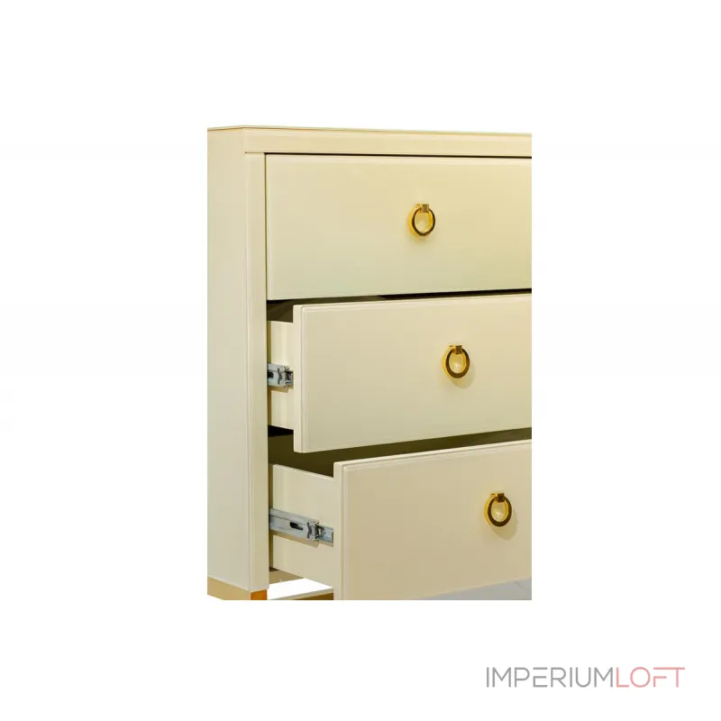 Комод со стеклянной столешницей бежевый KFG005E7 от ImperiumLoft Комод со стеклянной столешницей бежевый KFG005E7 от ImperiumLoft