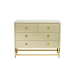 Комод со стеклянной столешницей бежевый KFG005E7 от ImperiumLoft