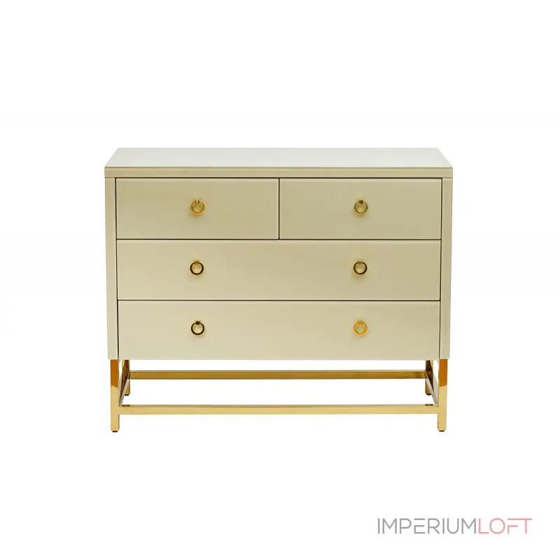 Комод со стеклянной столешницей бежевый KFG005E7 от ImperiumLoft Комод со стеклянной столешницей бежевый KFG005E7 от ImperiumLoft