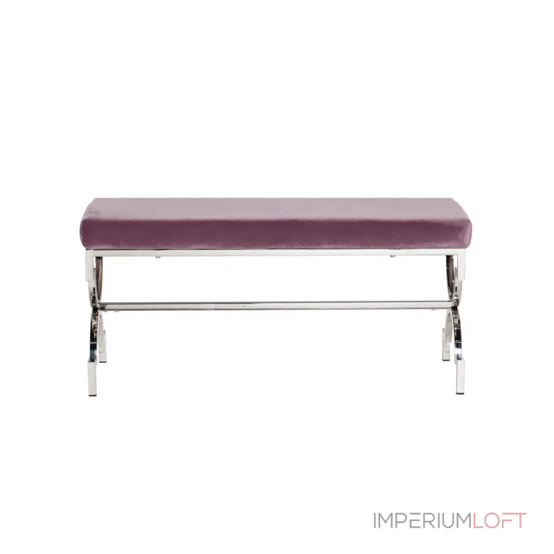 Банкетка велюровая дымчато-сиреневая 47ED-BEN006-LL от ImperiumLoft Банкетка велюровая дымчато-сиреневая 47ED-BEN006-LL от ImperiumLoft