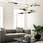 Люстра на штанге BEAM 6 Белый