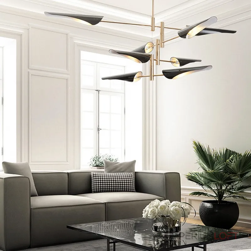 Люстра на штанге BEAM 6 Белый