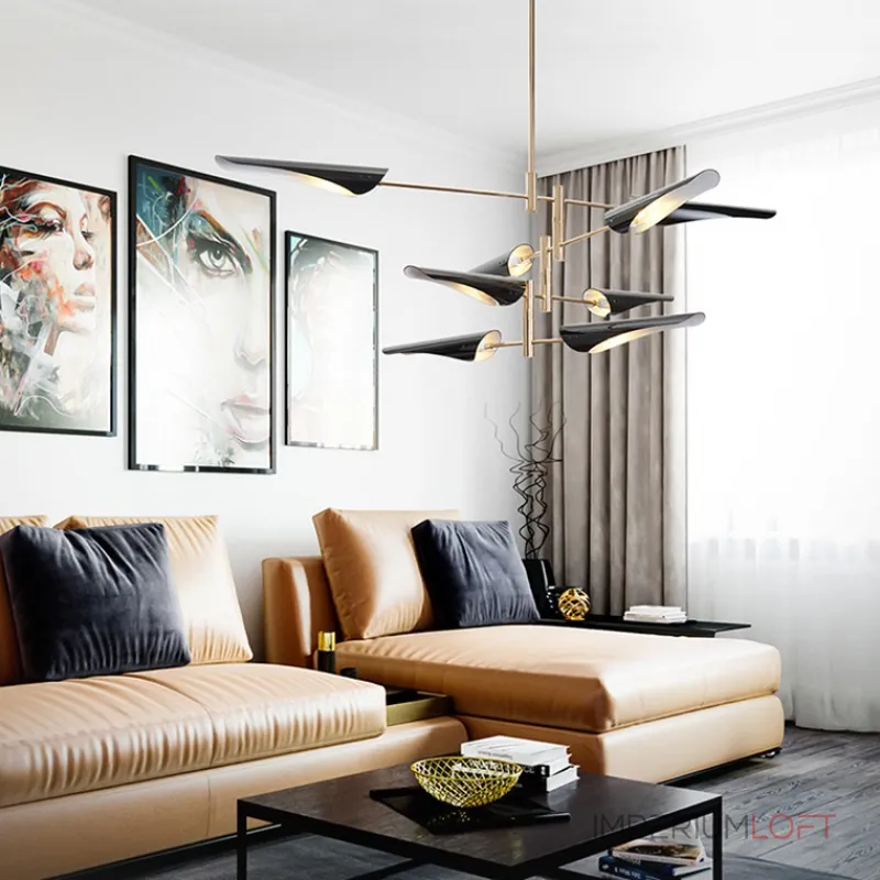 Люстра на штанге BEAM 6 Белый