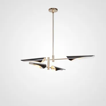 Люстра на штанге BEAM 4 Черный