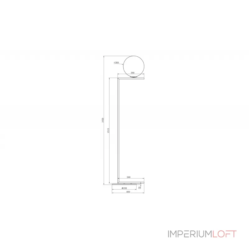 Торшер Шар K2GF-825BR от ImperiumLOFT от ImperiumLoft