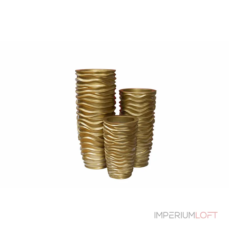 Кашпо напольное золотое ZS-C845-34 от ImperiumLoft