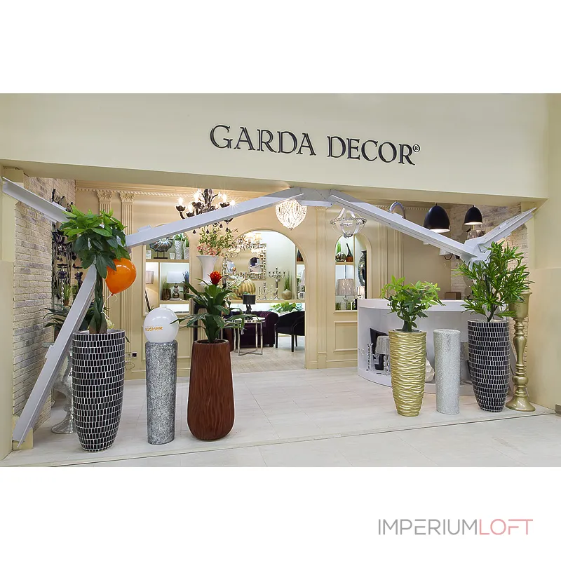 Кашпо напольное золотое ZS-C845-34 от ImperiumLoft