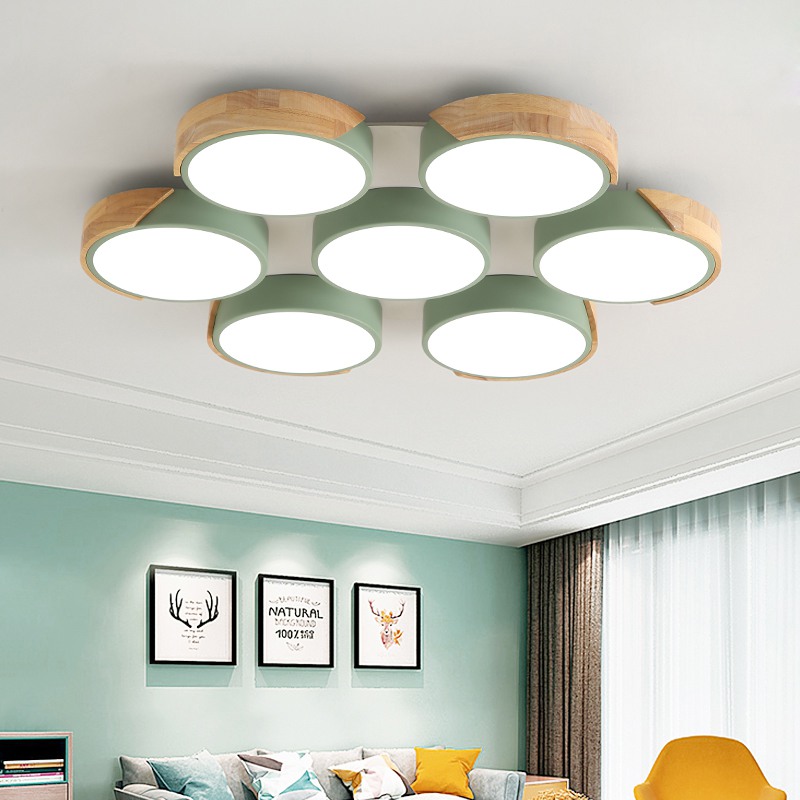 Потолочная люстра CLIP 7 Зеленый