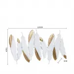 Дизайнерский настенный декор перья LaLume-KKK00358 от ImperiumLoft