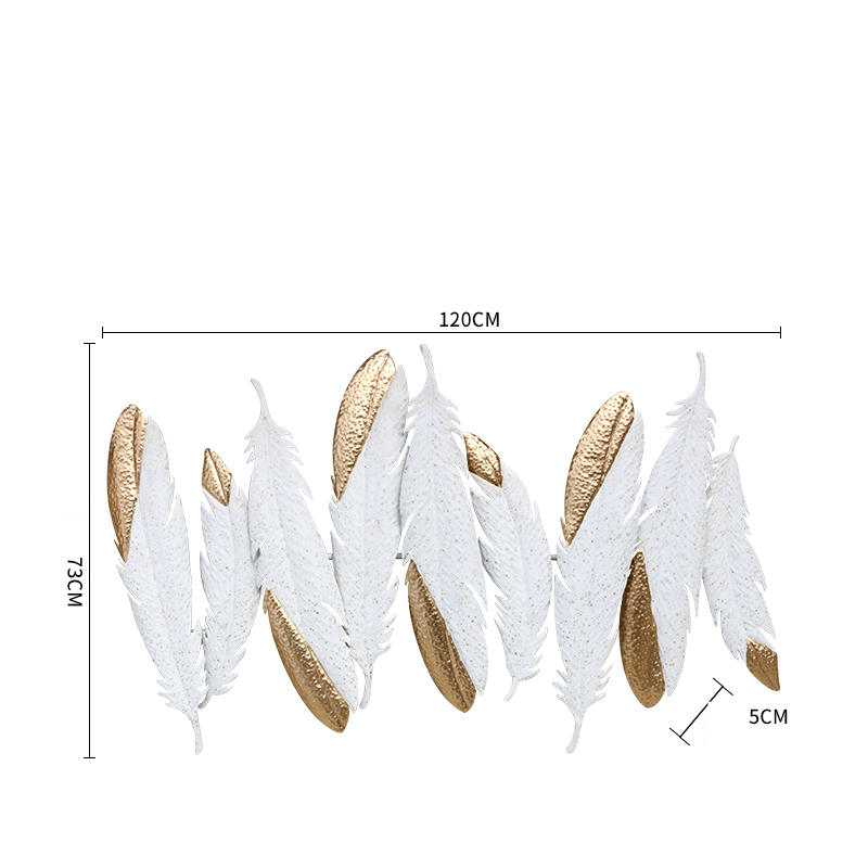Дизайнерский настенный декор перья LaLume-KKK00358 от ImperiumLoft